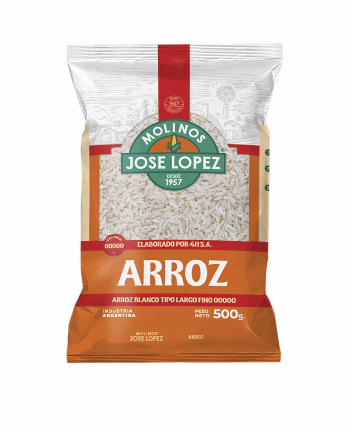 Arroz Molinos Jose Lopez Largo Fino 00000 x 500 Gr